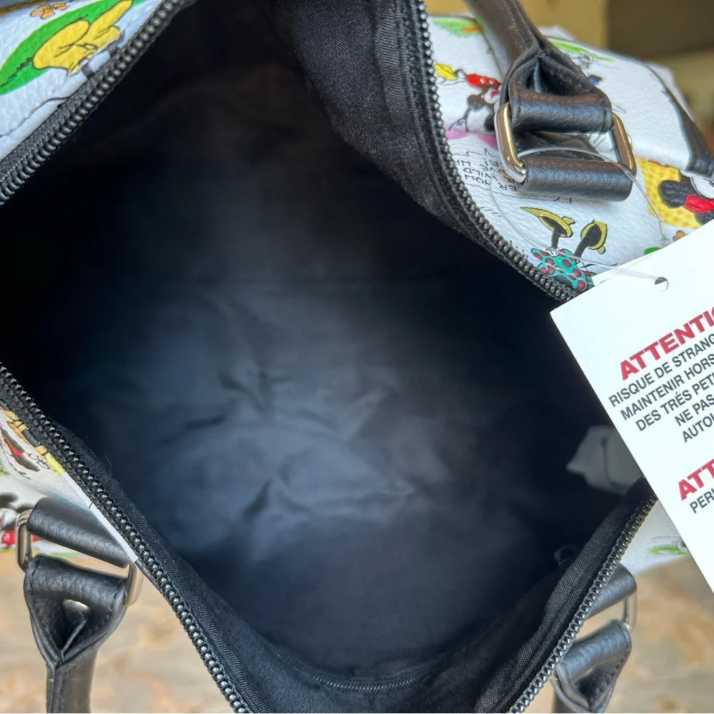 NWT Disney Parks Loungefly collab Authentic Mickey/Minnie Mouse Comic Satchel